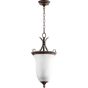 Flora - 2 Light Entry Pendant in Transitional style - 10.5 inches wide by 22.5 inches high