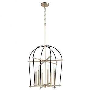 Espy - 6 Light Entry Foyer in Soft Contemporary style - 20.5 inches wide by 24.75 inches high