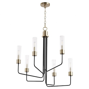 Helix - 6 Light Chandelier in style - 27.5 inches wide by 30 inches high