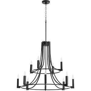 Olympus - 12 Light Chandelier In Soft Contemporary Style-27.25 Inches Tall and 32 Inches Wide