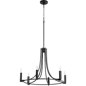 Olympus - 6 Light Chandelier In Soft Contemporary Style-20.75 Inches Tall and 27 Inches Wide - 1106172