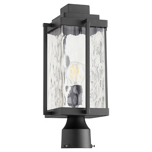 Domus - 1 Light Outdoor Post Lantern In Transitional Style-15.88 Inches Tall and 7.5 Inches Wide