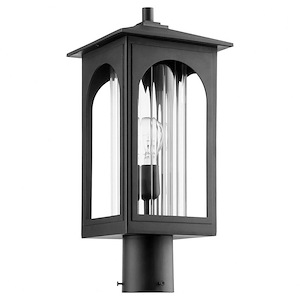 Harbor - 1 Light Outdoor Post Lantern In Transitional Style-18.25 Inches Tall and 8 Inches Wide