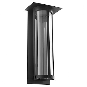 Abram - 14W 1 LED Outdoor Wall Lantern In contemporary Style-24 Inches Tall and 10 Inches Wide