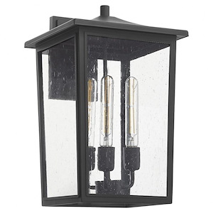 Riverside - 3 Light Outdoor Wall Lantern in Transitional style - 11 inches wide by 18 inches high