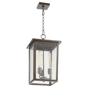 Riverside - 3 Light Outdoor Pendant in Transitional style - 11 inches wide by 19.13 inches high