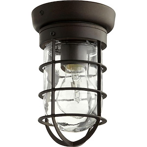 Bowery - 1 Light Flush Mount in Transitional style - 4.5 inches wide by 8.25 inches high