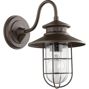 Moriarty - 1 Light Small Outdoor Wall Lantern in Transitional style - 8 inches wide by 12.5 inches high