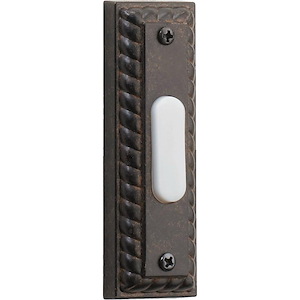 Accessory - Traditional Rectangular Door Chime Button-3.5 Inches Tall and 1.25 Inches Wide