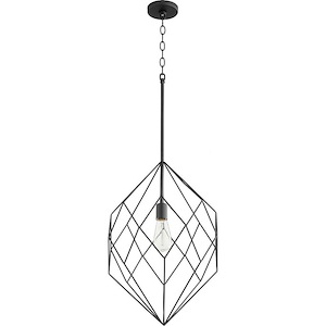 1 Light Pendant in Soft Contemporary style - 15.75 inches wide by 25.75 inches high