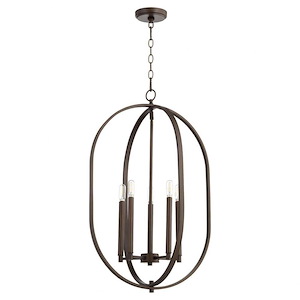 Collins - 4 Light Entry Pendant in style - 16 inches wide by 26.5 inches high