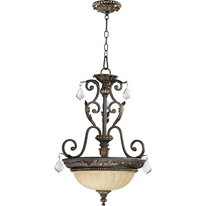 Rio Salado - 3 Light Pendant in Transitional style - 19 inches wide by 26 inches high