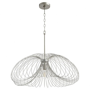 Loopy Loop - 1 Light Pendant in Contemporary style - 30 inches wide by 14 inches high