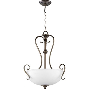 Powell - 3 Light Pendant in Transitional style - 19 inches wide by 24 inches high