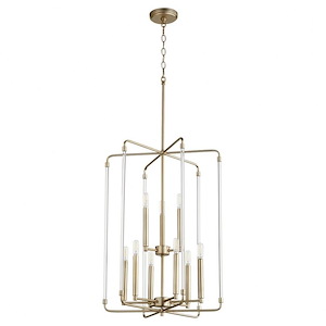 Optic - 9 Light 2-Tier Entry Pendant in Soft Contemporary style - 20 inches wide by 28 inches high - 906736