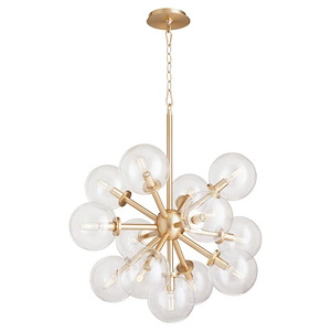 Rovi - 13 Light Pendant In Mid-Century Modern Style-27.5 Inches Tall and 26 Inches Wide - 1306003