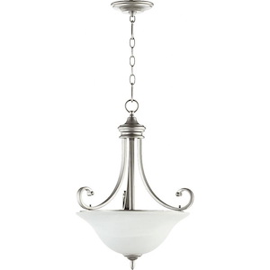 Bryant - 3 Light Pendant in Quorum Home Collection style - 18 inches wide by 24 inches high
