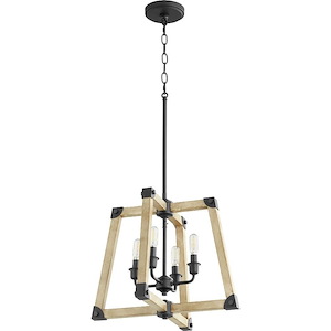 Alpine - 4 Light Pendant in Soft Contemporary style - 18 inches wide by 15.5 inches high