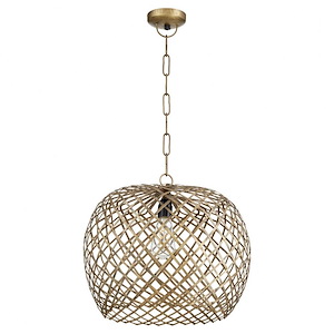 1 Light Pendant In Transitional Style-15 Inches Tall and 16 Inches Wide