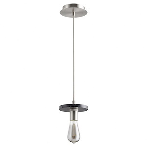 1 Light Marble Pendant in Contemporary style - 5.88 inches wide by 5.63 inches high