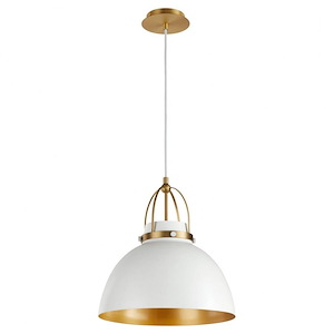 1 Light Pendant In contemporary Style-16.25 Inches Tall and 15 Inches Wide