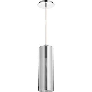 1 Light Pendant in Transitional style - 4.75 inches wide by 14 inches high