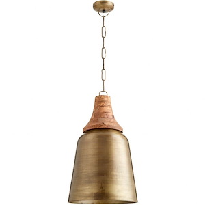 1 Light Pendant In Transitional Style-23 Inches Tall and 13.25 Inches Wide