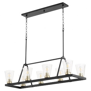 Paxton - 8 Light Linear Chandelier in style - 15.5 inches wide by 11.75 inches high - 1016085