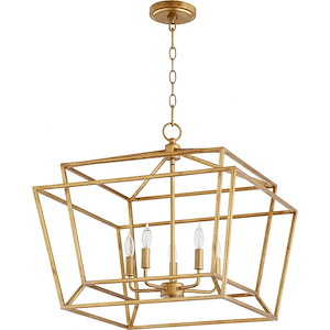 Monument - 5 Light Nook Pendant in Transitional style - 21 inches wide by 20 inches high