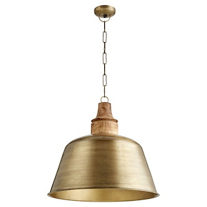1 Light Pendant In Transitional Style-19.75 Inches Tall and 19.75 Inches Wide