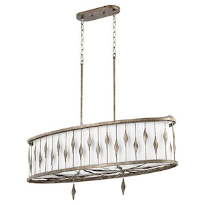 Cordon - 5 Light Linear Pendant in style - 15 inches wide by 15.5 inches high