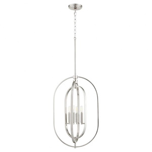 4 Light Oval Pendant in style - 16 inches wide by 26 inches high