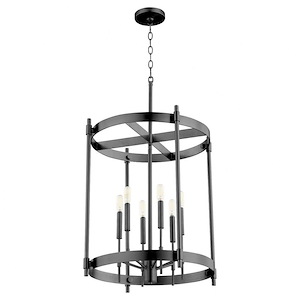 Hamilton - 6 Light Entry Foyer-21 Inches Tall and 24 Inches Wide