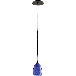 1 Light Dome Pendant in Transitional style - 4.5 inches wide by 9.5 inches high