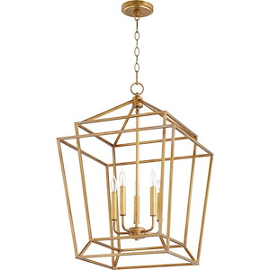 Monument - 5 Light Entry Pendant in Transitional style - 18 inches wide by 26.5 inches high