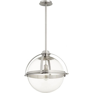 Meridian - 1 Light Pendant in Transitional style - 19.5 inches wide by 20 inches high