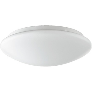 15W 1 LED Round Flush Mount in Transitional style - 11.5 inches wide by 3.75 inches high