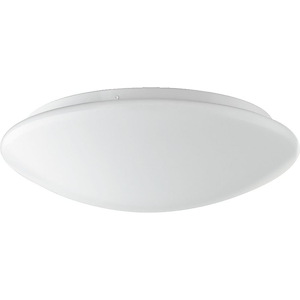 23W 1 LED Round Flush Mount in Transitional style - 13.75 inches wide by 4 inches high