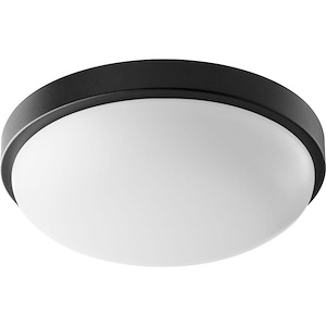 15W 1 LED Round Flush Mount in Quorum Home Collection style - 11.5 inches wide by 3.25 inches high