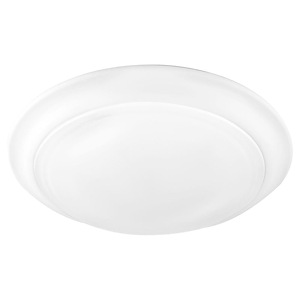 30W 1 LED Flush Mount in Quorum Home Collection style - 9.5 inches wide by 1.25 inches high
