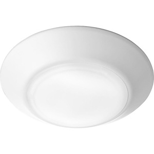 12W 1 LED Flush Mount in Quorum Home Collection style - 6 inches wide by 1 inches high