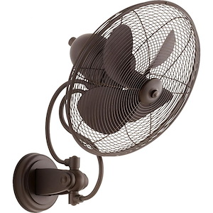 Piazza - Patio Wall Fan in Transitional style - 18 inches wide by 22.25 inches high