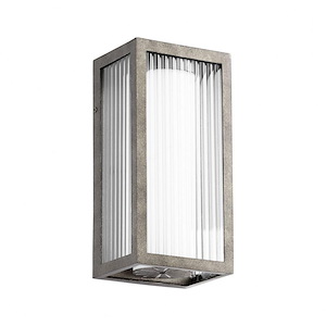 Maestro - 9W 3 LED Outdoor Wall Lantern in Soft Contemporary style - 5.75 inches wide by 11.75 inches high - 1010192