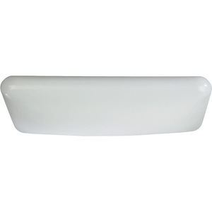 36W 4 LED Rectangular Flush Mount in Transitional style - 17 inches wide by 4.5 inches high