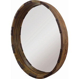 Industria - 30 Inch Round Medium Mirror