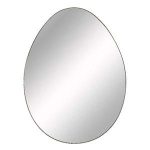 Ova - Framed Mirror-33 Inches Tall and 25 Inches Wide