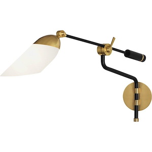 Ferdinand 1-Light Swing-Arm Wall Sconce 5.625 Inches Wide and 19.5 Inches Tall - 965095