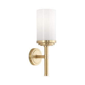 Halo 1-Light Wall Sconce 3.9375 Inches Wide and 13 Inches Tall