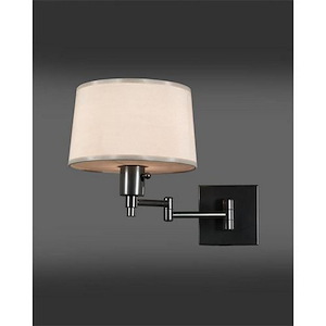 Real Simple 1-Light Swing-Arm Wall Light 4.625 Inches Wide and 11 Inches Tall