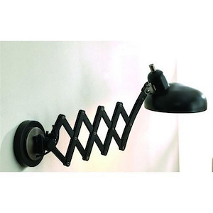 Bruno 1-Light Swing-Arm Wall Light 8 Inches Wide and 10.5 Inches Tall